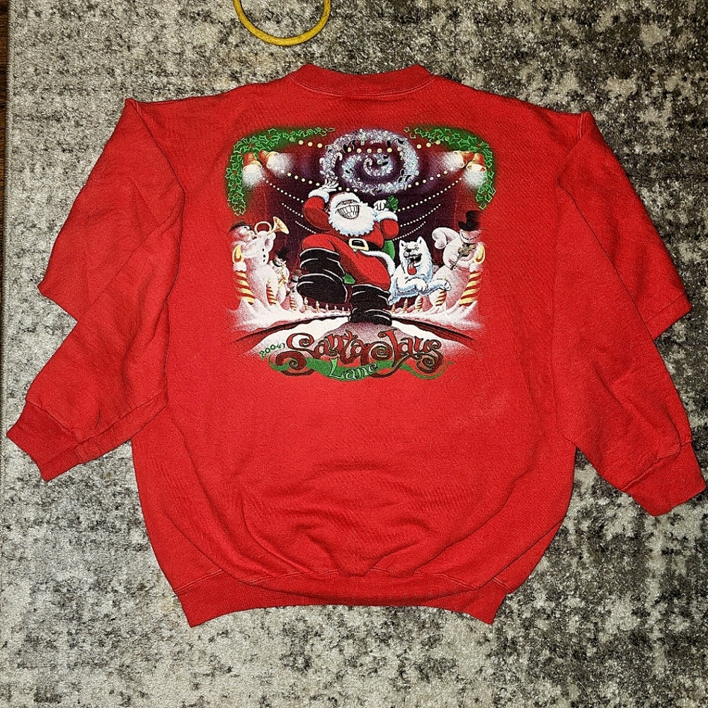 Vintage Unisex Red Eskimo Joe's Christmas Holiday Graphic Crewneck Sweatshirt